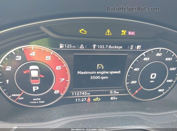 WAUB4AF47JA002530 2018 AUDI S4 Gray Rear seats view