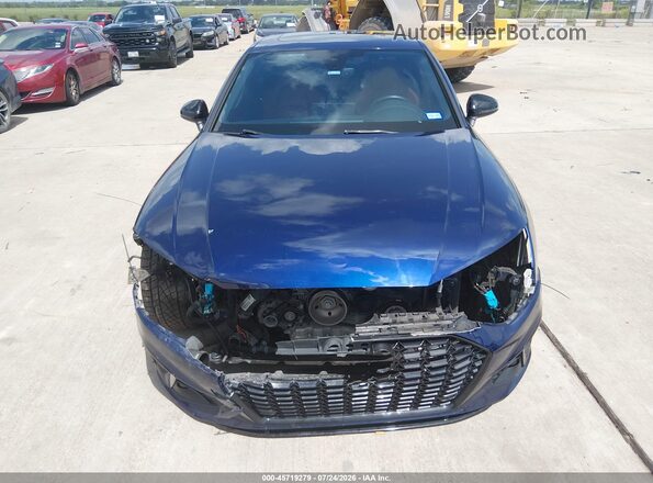 WAUB4AF47LA063136 2020 AUDI S4 Blue Instrument cluster view