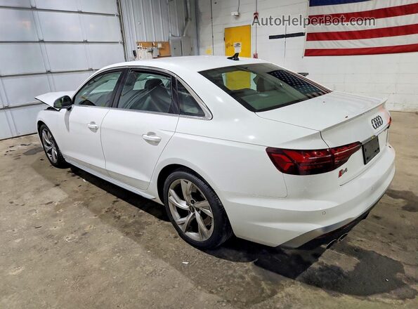 WAUB4AF47NA035923 2022 AUDI S4 White უკანა მარცხენა