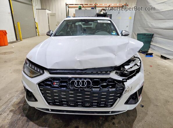 WAUB4AF47NA035923 2022 AUDI S4 White წინა ხედი