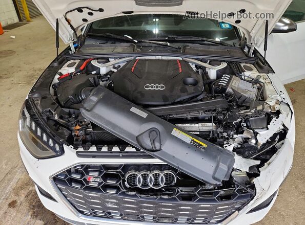 WAUB4AF47NA035923 2022 AUDI S4 White უკანა სალონის ხედი