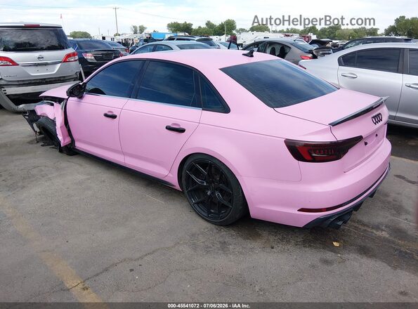 WAUB4AF49JA013304 2018 AUDI S4 Pink Задня ліва чверть