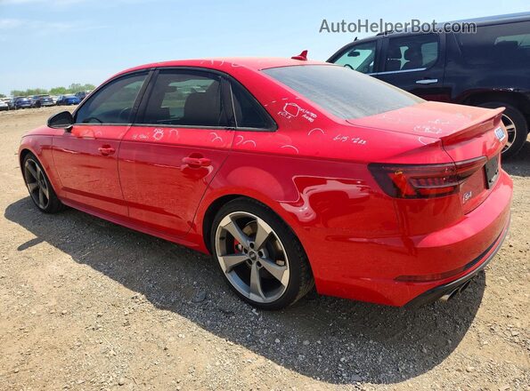 WAUB4AF49KA068854 2019 AUDI S4 Красный Задняя левая четверть