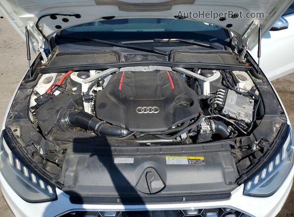 WAUB4AF4XMA040788 2021 AUDI S4 White უკანა სალონის ხედი