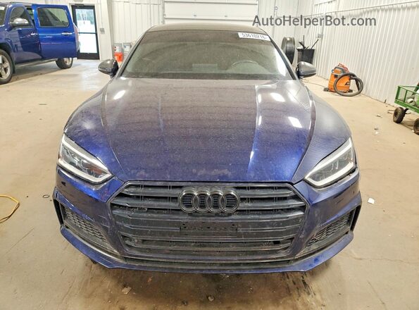 WAUB4CF52JA083988 2018 AUDI S5 Blue Front view
