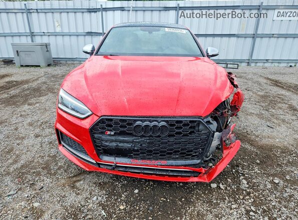 WAUB4CF53JA005235 2018 AUDI S5 Red Widok z przodu