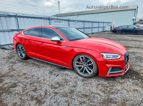 WAUB4CF53JA005235 2018 AUDI S5 Red Przód prawy