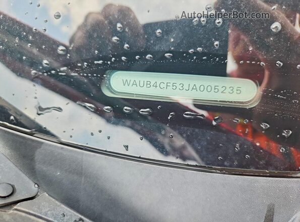 WAUB4CF53JA005235 2018 AUDI S5 Red Widok komory silnika