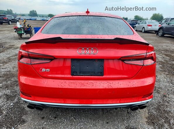 WAUB4CF53JA005235 2018 AUDI S5 Red Widok z tyłu