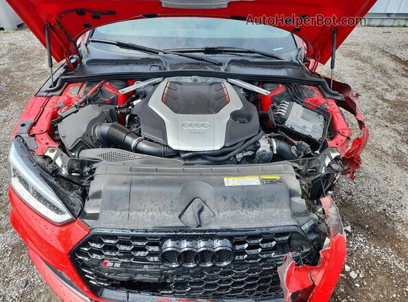 WAUB4CF53JA005235 2018 AUDI S5 Red Widok wnętrza z tyłu