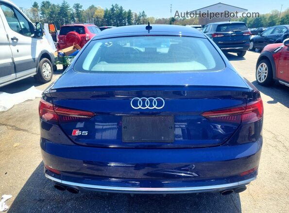 WAUB4CF54JA080896 2018 AUDI S5 Blue Vista trasera