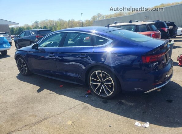 WAUB4CF54JA080896 2018 AUDI S5 Blue Trasero izquierdo