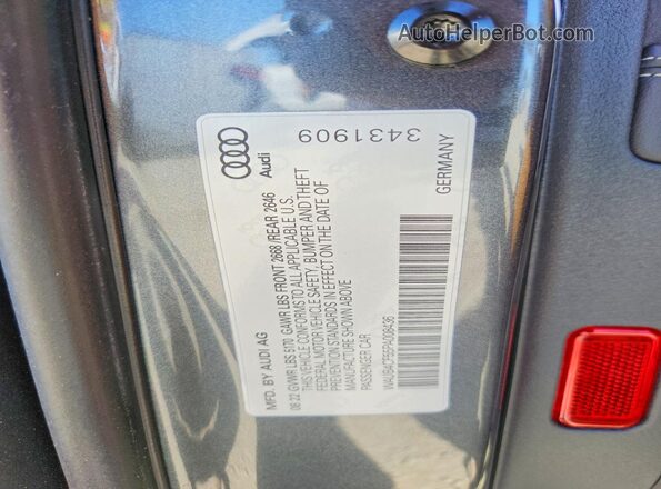 WAUB4CF55PA008436 2023 AUDI S5 Серый Вид наклейки с VIN-кодом