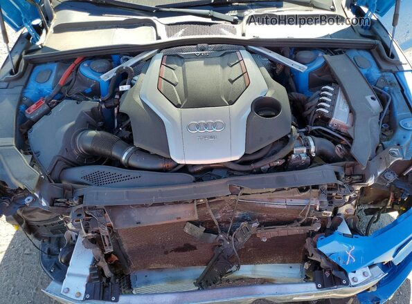 WAUB4CF58LA004360 2020 AUDI S5 Blue უკანა სალონის ხედი