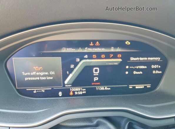 WAUB4CF58LA004360 2020 AUDI S5 Blue ხელსაწყოთა პანელის ხედი
