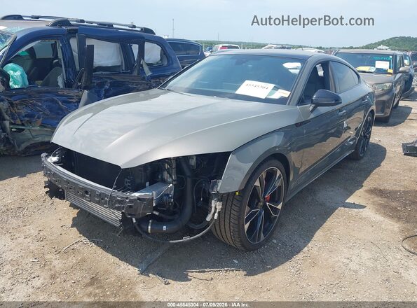 WAUB4CF58SA003949 2025 AUDI S5 Gray Առջևի ձախ երեք քառորդ տեսարան