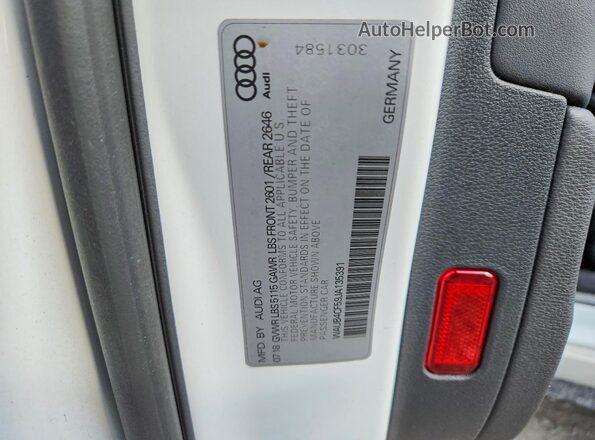 WAUB4CF59JA135391 2018 AUDI S5 White ძრავის განყოფილების ხედი