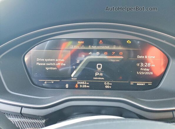WAUB4CF59NA011904 2022 AUDI S5 Gray Widok zestawu wskaźników
