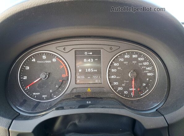 WAUB8GFF2H1024471 2017 AUDI A3 Gray Вид щитка приладів