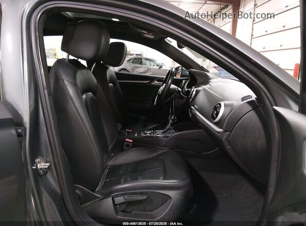 WAUB8GFF2H1054294 2017 AUDI A3 Gray Front interior view