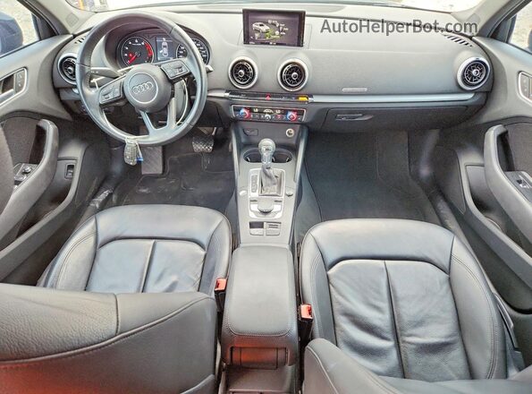 WAUB8GFF2H1078191 2017 AUDI A3 Black Առջևի վահանակի տեսք