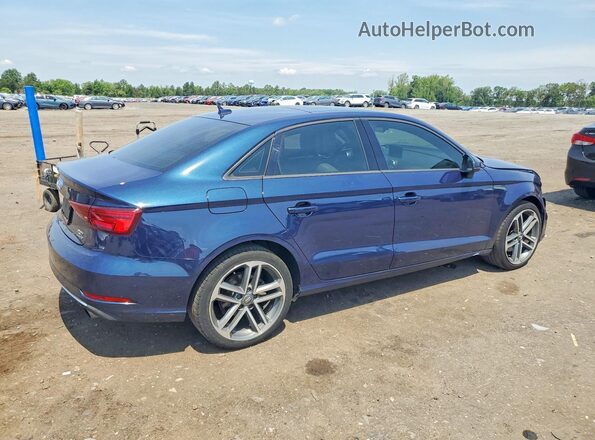 WAUB8GFF3H1011566 2017 AUDI A3 Blue Задня права чверть
