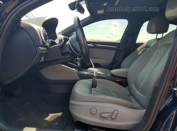 WAUB8GFF3H1011566 2017 AUDI A3 Blue Вид салону спереду