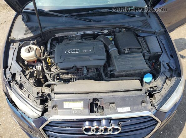 WAUB8GFF3H1011566 2017 AUDI A3 Blue Вид задньої частини салону