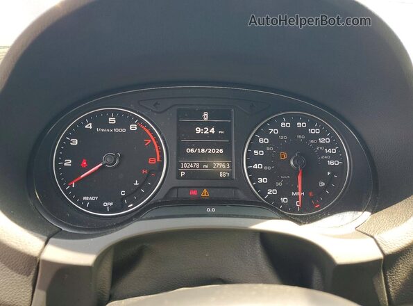WAUB8GFF3H1011566 2017 AUDI A3 Blue Вид щитка приладів