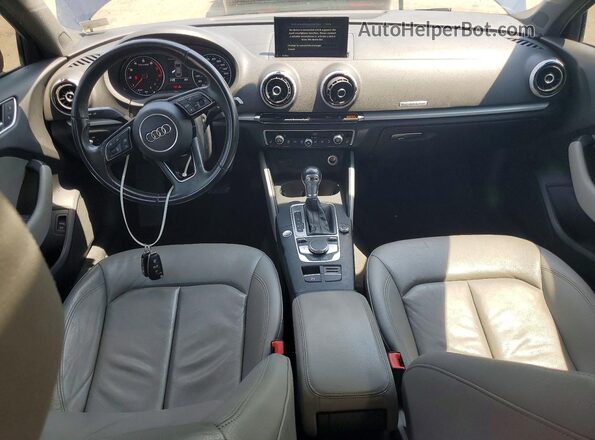 WAUB8GFF3H1011566 2017 AUDI A3 Blue Вид панелі приладів