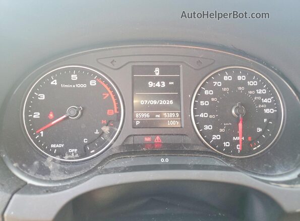 WAUB8GFF3H1046804 2017 AUDI A3 Черный Вид щитка приборов