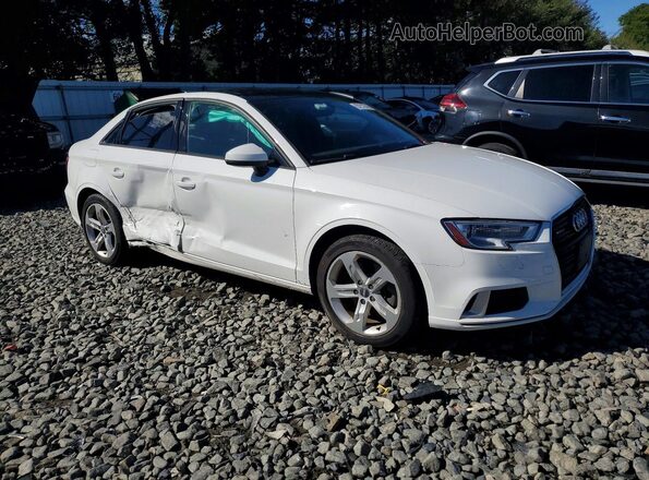 WAUB8GFF3J1047523 2018 AUDI A3 Белый Передняя правая четверть