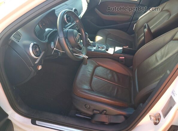 WAUB8GFF3J1047523 2018 AUDI A3 Белый Вид салона спереди