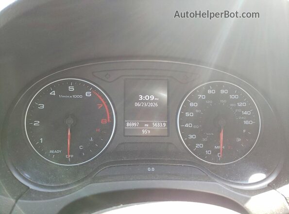 WAUB8GFF4G1082547 2016 AUDI A3 Gray Instrument cluster view