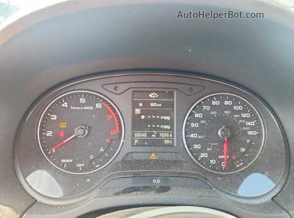 WAUB8GFF4J1012103 2018 AUDI A3 Gray Вид щитка приладів