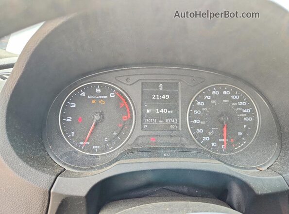WAUB8GFF5G1106032 2016 AUDI A3 White Instrument cluster view