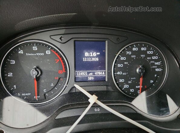 WAUB8GFF5J1022834 2018 AUDI A3 White Vista del cuadro de instrumentos