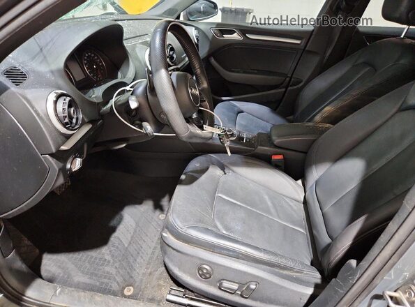 WAUB8GFF6H1017958 2017 AUDI A3 Gray Widok wnętrza z przodu