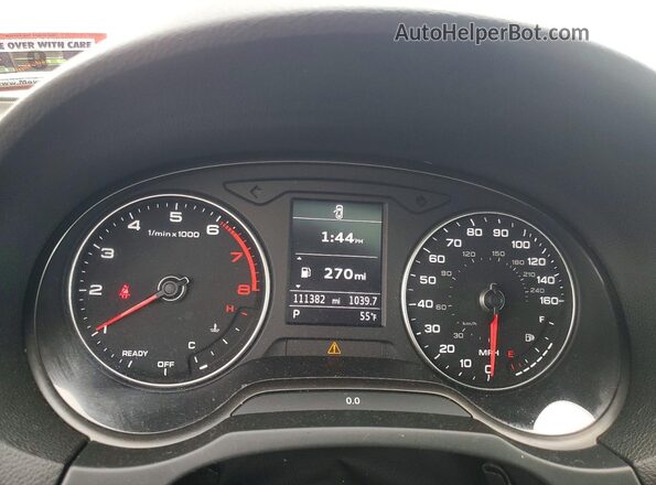 WAUB8GFF6J1004178 2018 AUDI A3 Gray Vista del cuadro de instrumentos