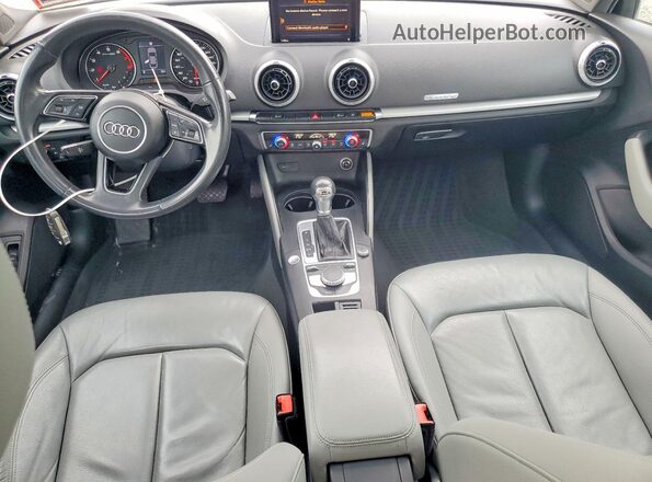 WAUB8GFF6J1004178 2018 AUDI A3 Gray Vista del salpicadero