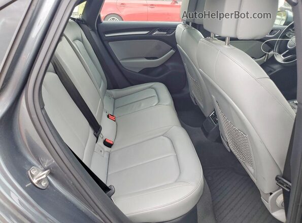 WAUB8GFF6J1004178 2018 AUDI A3 Gray Vista de los asientos traseros