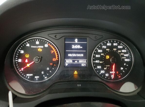 WAUB8GFF9J1021895 2018 AUDI A3 Silver Widok zestawu wskaźników