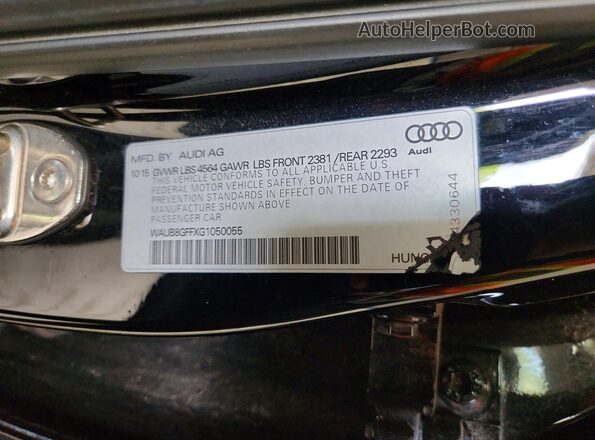 WAUB8GFFXG1050055 2016 AUDI A3 Черный Вид подкапотного пространства