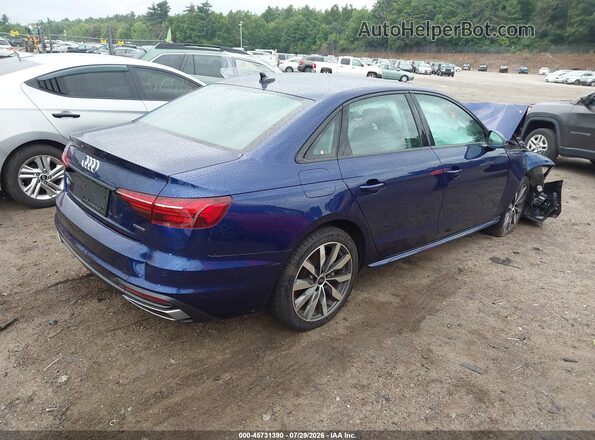 WAUBBAF46RN002223 2024 AUDI A4 Blue Задня права чверть