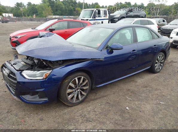 WAUBBAF46RN002223 2024 AUDI A4 Blue Передня ліва чверть