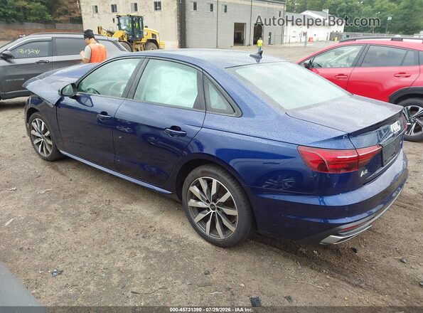 WAUBBAF46RN002223 2024 AUDI A4 Blue Задня ліва чверть