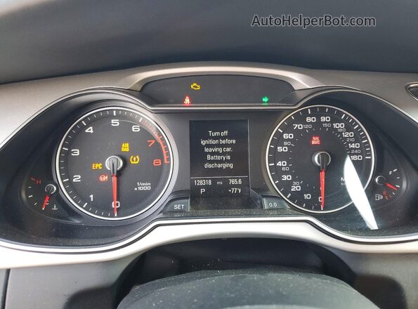 WAUBFAFL3GN012099 2016 AUDI A4 Black Սարքավորումների վահանակի տեսք