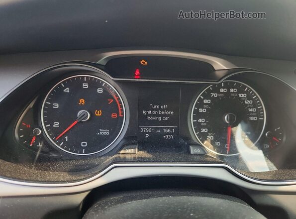 WAUBFAFL4GN006375 2016 AUDI A4 Синий Вид щитка приборов