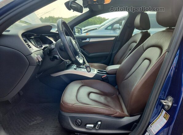 WAUBFAFL4GN006375 2016 AUDI A4 Синий Вид салона спереди