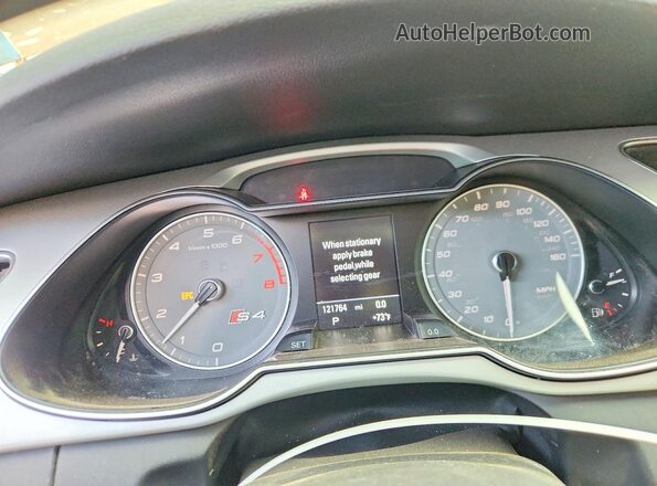 WAUBGAFL1GA007651 2016 AUDI S4 Gray Սարքավորումների վահանակի տեսք